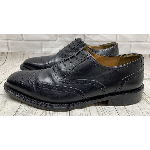 Mezlan Size 9W Wingtip Oxford Brogues Leather Lace Up Formal Shoes 29462 Used main image 6